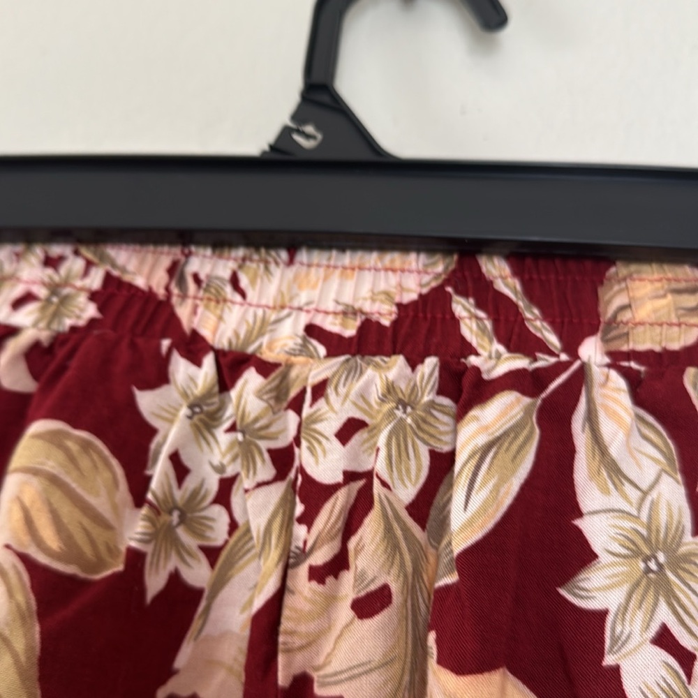 Vintage Sag Harbor Red Floral Midi Skirt medium - Picture 7 of 9